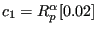 $ c_1=R_p^\alpha [0.02]$