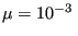 $ \mu=10^{-3} \:$